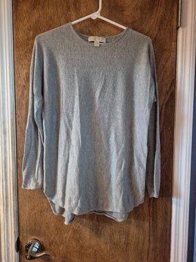 Michael Kors Gray Long Tunic Sweater